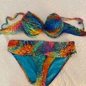 Bleu Rod Beattie bikini swimwear, top size 10, bottoms size 12